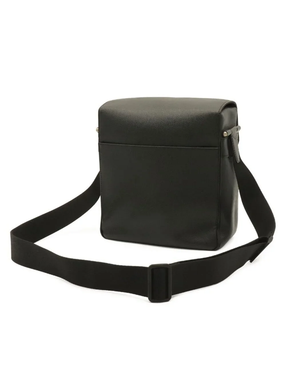 Louis Vuitton Taiga Shoulder Bag Crossbody Leather Ardoise Black